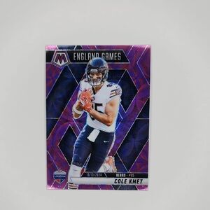 Cole Kmet ~ 2025 Mosaic ~ Purple Scope ~ England Games